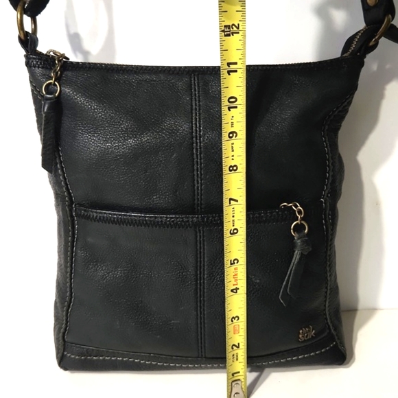 The Sak Iris Black Premium Artisanal Leather Crossbody Bag Purse - Picture 9 of 13